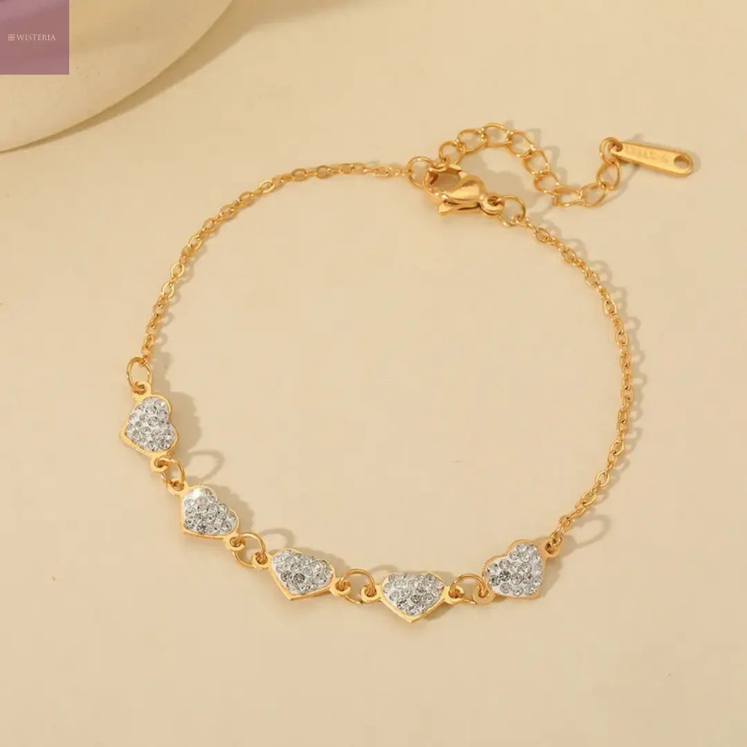 Twinkle Hearts Bracelet Wisteria