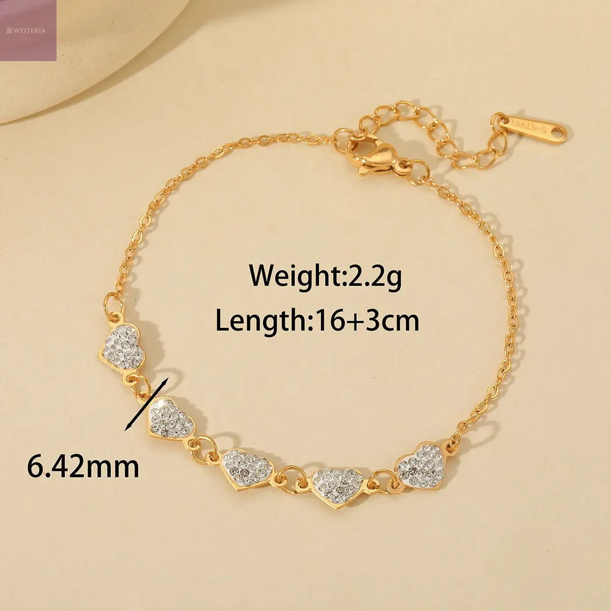 Twinkle Hearts Bracelet Wisteria