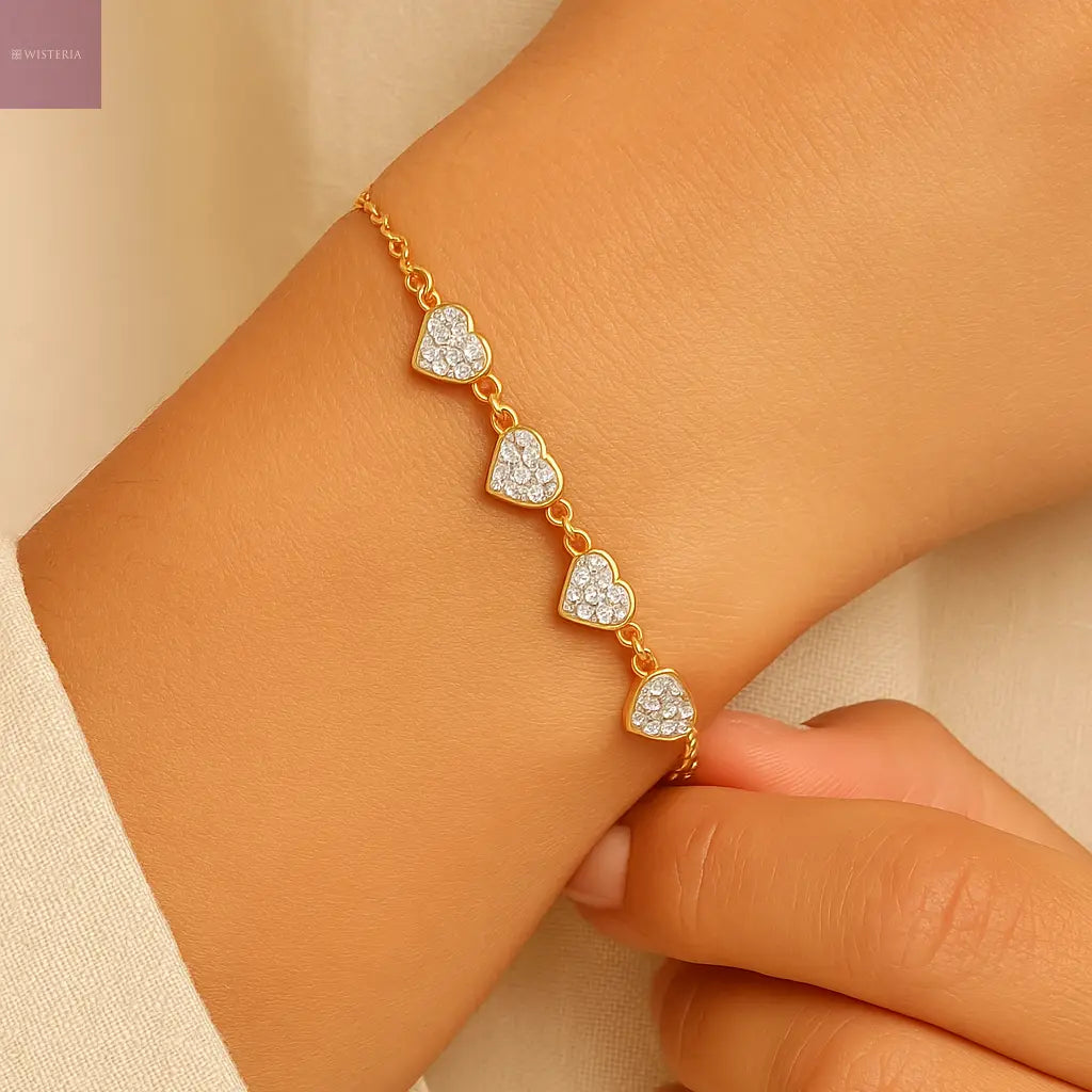 Twinkle Hearts Bracelet Wisteria