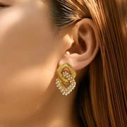 Vogue Halo Statement Earrings Wisteria