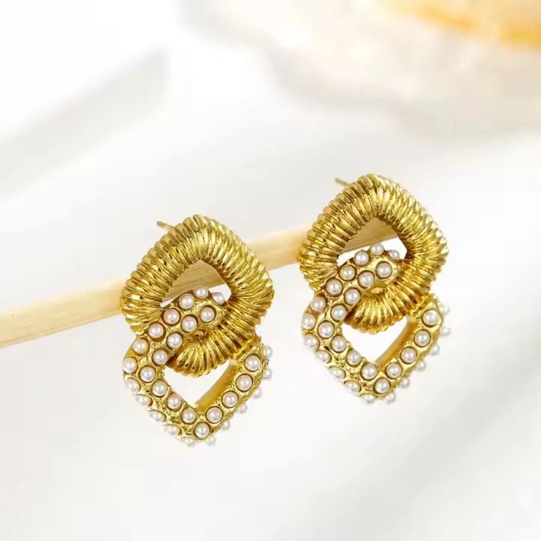 Vogue Halo Statement Earrings Wisteria