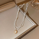 Vintage Layered Pearl Necklace
