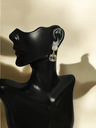 Sparkling Crystal Stud Square Earrings