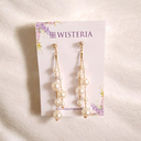 Enchanting Long Pearl Tassel Earrings