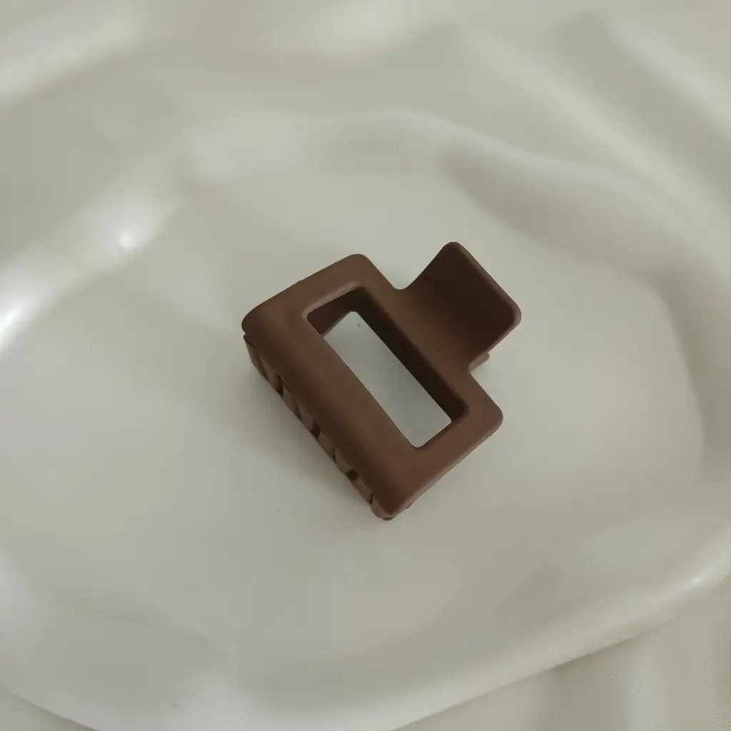 Premium Korean Matte Rectangle Hair Clips