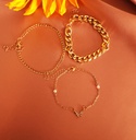 Mystic Flight: Butterfly Pendant Bracelet Set