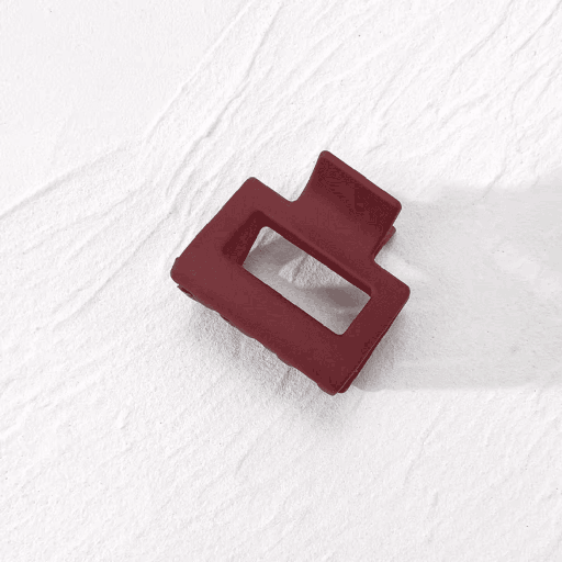 Premium Korean Matte Rectangle Hair Clips
