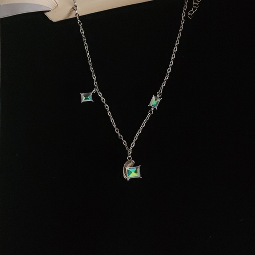 [NS-299-180-Mix] Silver Crystal Vintage Necklace