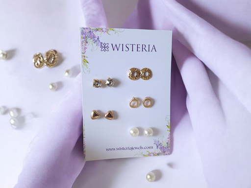 [ES-330-211-Mix] Set Of 5 Classy Studs Earring