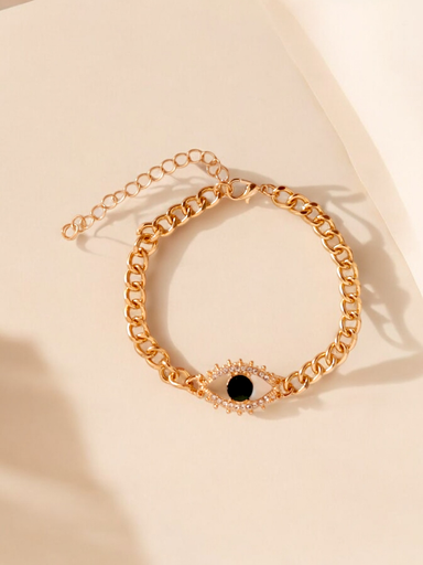 [BR-366-247-Gol] Mystic Guard Bracelet with Evil Eye Charm