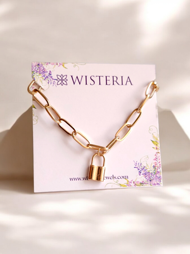 Timeless Lock Bracelet with Key Charm